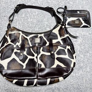 Dooney & Bourke Giraffe Hobo with matching wallet (set)